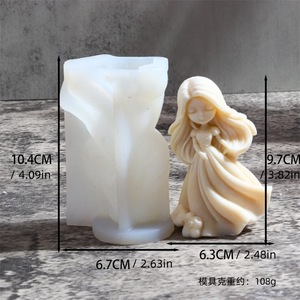 KK1026 Handmade 3D Girl <strong>Doll</strong> Silicone <strong>Mold</strong> for Aromatherapy Candle Cake Tools-Plaster Aromatherapy Candle <strong>Mold</strong> - Product Image 4