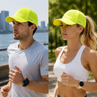 Gorra Deportiva de Malla Ultraligera Personalizada, Transpirable, de Secado Rápido, con Protección UV, Reflectante y Ajustable, Proveedor OEM ODM