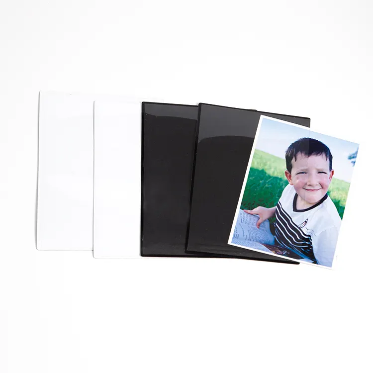 Manchon photo en PVC transparent personnalisé cadre photo de poche magnétique 2x6 4x6 5x7 aimants pour réfrigérateur cadre photo magnétique pour réfrigérateur