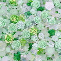 100 Gram Resin Bunga Mawar Fotochromic Camellia untuk Pembuatan Perhiasan DIY, Dekorasi Jepit Rambut, Aksesoris