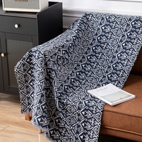 Tissu Brocart Abstrait Haut de Gamme 100% Polyester Tissé Lourd Résistant à l'Abrasion Style Peinture à l'Huile Jardin de Monet