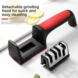 Wholesale Multifunctional Stainless Steel Knife Sharpening Tool Home Use Quick <b>Stone</b> Fixed-Angle <b>Sharpener</b> Scissors Kitchen - Product Image 4