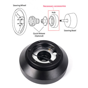 Adaptador de base para volante de 120 mm para BMW E30H, pieza de plástico negra para modificación de coche QR052 - Product Image 5