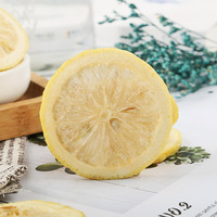 Tranches de citron lyophilisées en gros, matière première FD, copeaux de citron pour thé aux fruits, qualité alimentaire, en vrac, sans sucre, citron jaune naturel