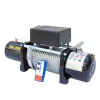 Treuil électrique ROHO 12000Lbs 12V 24V 4x4 tout-terrain avec câble en acier, télécommande, treuil de récupération pour camion, auto-sauvetage