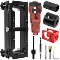 Kit Pemasangan Engsel Pintu dari Paduan Aluminium dengan Alat Pencari Posisi Engsel dan Alat Pembuka untuk Pekerjaan Kayu