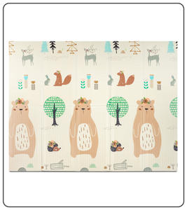 Tapis de <span class=keywords><strong>jeu</strong></span> pliable pour bébé Tapis en mousse pour enfants pour sol avec sac de voyage Tapis de <span class=keywords><strong>jeu</strong></span> pliables imperméables pour bébés - Product Image 3