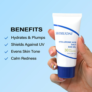 Gel Solare Quotidiano OEM ODM con Acido Ialuronico e Ossido di Zinco <span class=keywords><strong>SPF30</strong></span> - Protezione UV Leggera, Non Unta, ad Ampio Spettro per il Viso - Product Image 4