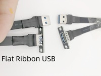 Avec vis de verrouillage Livraison gratuite USB 3.0 Type A Mâle à USB A Femelle Rallonge Ruban Câble Pliable 90 FPV Slim Flat Soft Flexible