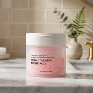 Factory OEM Salmon Pdrn Pads Pink Centella Collagen Jelly Korean <b>Gel</b> Niacinamide Cotton 3-Layer 155g Toner Pads - Product Image 3