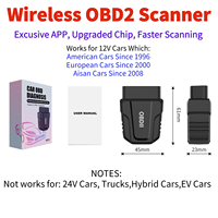 V011 ELM327 Auto Code Reader Universal OBD2 Car Scanner Bluetooth Herramienta de diagnóstico para automóviles de 12V desde 1996
