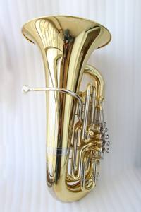 <span class=keywords><strong>Tuba</strong></span> en laiton de taille 3/4, 4 pistons à action frontale, tuyau d'admission, glissières en cupronickel, pistons en acier inoxydable, surface transparente, <span class=keywords><strong>Tuba</strong></span> OEM - Product Image 3