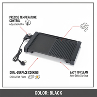 Barbecue coréen miniature pour usage domestique, efficace, plat, multifonctionnel, antiadhésif, sans fumée, barbecue électrique pour viande