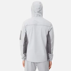 Veste coupe-vent de jogging en nylon et polyester d'été personnalisée pour hommes conception coupe-vent imperméable pour sport de plein air avec fermeture éclair