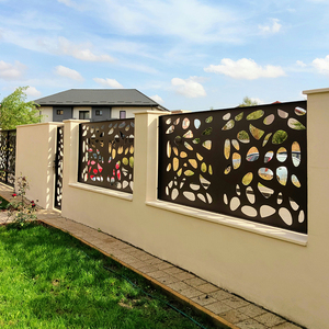 Panneaux de clôture décoratifs modernes en alliage d'aluminium découpés au <span class=keywords><strong>laser</strong></span>, résistants à la corrosion et thermolaqués, balustrade de luxe en <span class=keywords><strong>fer</strong></span> <span class=keywords><strong>forgé</strong></span> pour - Product Image 5