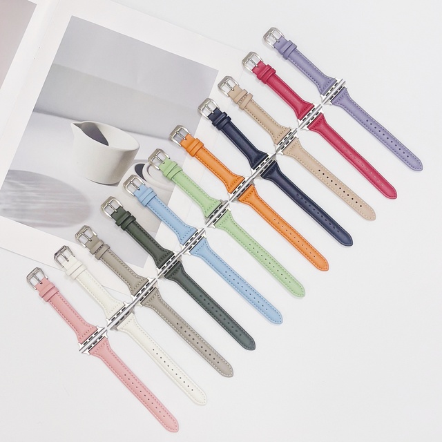 Genuine Leather Strap for Apple Watch Band 38mm 40mm 41mm for Iwatch Replace Wrist Strap 42mm 44mm 45m Ultra 49mm