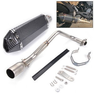 Tubo de Escape Modificado, Silenciador, Tubo de Escape Trasero para Honda Grom 125 2013-2025, Acero Inoxidable Plateado, Piezas de Mejora para Motocicletas de Calle - Product Image 4