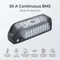 Batterie Hailong pour vélo électrique 48V 20.8Ah avec cellules 5200mAh, BMS 50A et prise XT60 3A pour VTT à pneus larges – Stock Canada