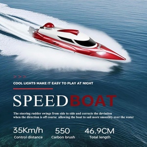 Bateau de course RC Wltoys WL918 RTR avec télécommande 2,4 GHz, étanche, vitesse de 35 m/h, piles incluses, divertissement en plein air - Product Image 6