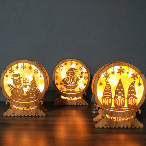 Ornamenti in Legno Decorativi Natalizi Personalizzabili Fai-da-Te con Illuminazione LED Ecologici <span class=keywords><strong>Facili</strong></span> Puzzle 3D in Legno 50 - Product Image 3