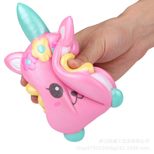 PU Unicorn Fidget Toy Slow <b>Rebound</b> Stress Relief For Kids 2-4 Years Unisex - Product Image 5