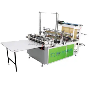 High Speed 2-Layer Heat Bottom Sealing And Cold Cutting Cloth Garment Bag Making Machine