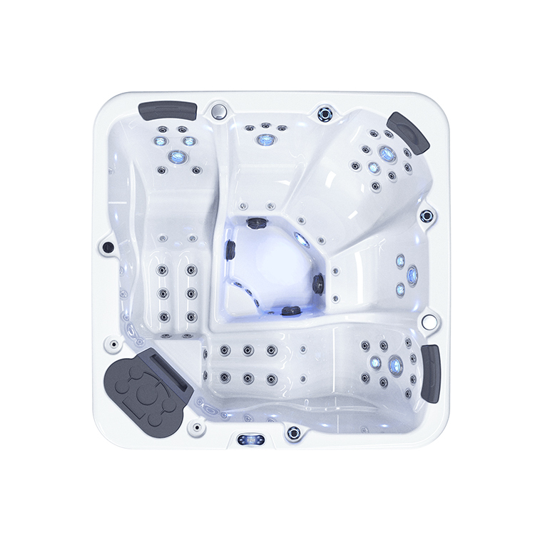 Pas cher 49 jets d'hydromassage extérieure-whirlpool baignoires spa avec led lumière