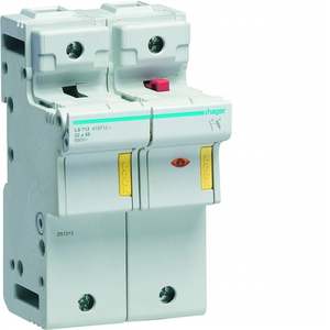 Porte-fusibles personnalisable LS712 avec accessoires Hagers, 22x58, 1P+N, 8 modules DIN - Product Image 1