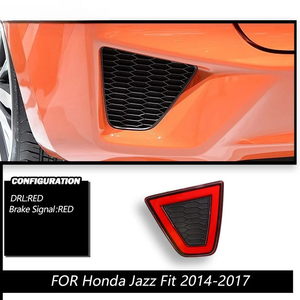 2PCS สำหรับฮอนด้าแจ๊สฟิต 2014 2015 2016 2017 มัลติฟังก์ชั่นรถ LED ไฟตัดหมอกด้านหลังไฟเบรคไฟเลี้ยวไฟย้อนกลับ - Product Image 2