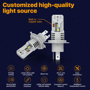 H8 H11 Ampoule de phare LED 120W Canbus 20000LM 6500K Blanc froid H4 H7 9005 9006 12V faros delantero luces LED Accessoires Auto - Product Image 5