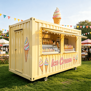 Commercial Catering Equipment Shipping <b>Container</b> Food Trailer Prefab Restaurant Mobile Kitchen <b>Container</b> - Product Image 2