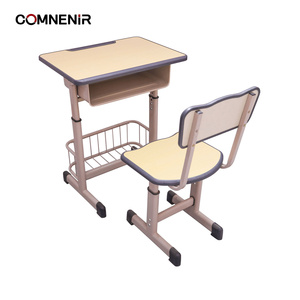 Meubles de classe, pupitre scolaire double en bois avec <span class=keywords><strong>banc</strong></span> - Product Image 2