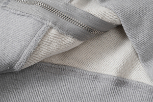 Felpa con Cappuccio da <span class=keywords><strong>Uomo</strong></span> Minimalista Ricamata a Cuore con Zip - Casual con Maniche Raglan per Stile Streetwear Quotidiano Confortevole - Product Image 6