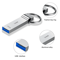 Clé USB externe portable haute vitesse 2.0/3.0 en métal de grande capacité 2 To, écologique, avec lecteur flash rapide 8 Go
