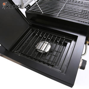 KAOKE – <span class=keywords><strong>Barbecue</strong></span> à <span class=keywords><strong>gaz</strong></span> de 25 pouces, 4 + 1 brûleurs, <span class=keywords><strong>Barbecue</strong></span>, Grill de cuisine avec brûleur latéral, <span class=keywords><strong>Barbecue</strong></span> à <span class=keywords><strong>gaz</strong></span>, Grill d'extérieur en <span class=keywords><strong>acier</strong></span> inoxydable, fournisseur - Product Image 6