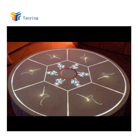 Projection de table à manger immersive d'intérieur Table à manger holographique 3D Thème Projecteur interactif Expérience immersive