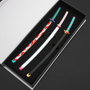 Katana de Anime japonés, espada demoníaca Slayer, juguete de Metal de aleación de Zinc Real, Mini 22CM, recién llegado - Product Image 4
