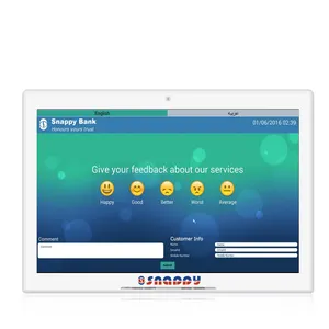 Snappy comptoir client dispositif de rétroaction pour les aéroports 10 pouces écran tactile tablette