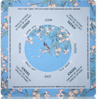 Tapis de Mahjong Portable de Luxe Gedgan, Antidérapant en Diatomite, Réduction du Bruit, 23,6*23,62 Pouces, Housse de Table de Poker pour 6 Joueurs, Mahjong Américain