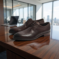 Chaussures habillées pour hommes OEM du fabricant, design italien de haute qualité, chaussures en cuir faites à la main, Oxfords, chaussures de mariage