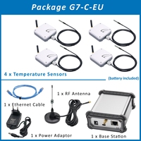 Solution de capteur de température Lorawan pour dispositif de surveillance à distance sans fil avec contrôle de température par capteur IoT 1200m 4 ensembles