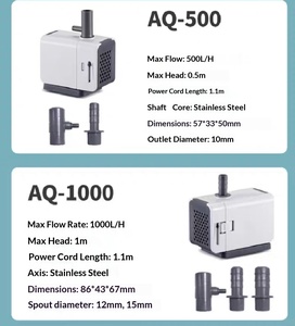 Pompa per Acquario Sobo, Piccola, Ultra Silenziosa, <span class=keywords><strong>a</strong></span> Risparmio Energetico, ad Alta Portata, Sommergibile, Anfibia per Vasche di Pesci JINYE - Product Image 4