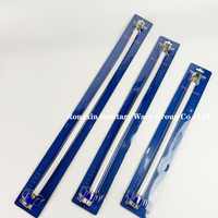 Tuyau d'arrivée d'eau flexible tressé en PVC EPDM ZUNMENG F1/2" X F1/2" pour salle de bain, douche, chauffe-eau, durable, installation facile, blanc, 600 PSI