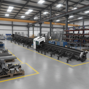 Macchina da Taglio Laser a Fibra Digitale 2026 12kW 20kW con Supporto AI/PLT per Profili in Metallo, Ferro, Acciaio al Carbonio e Inox - Product Image 1