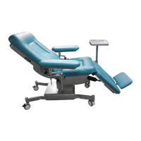 Chaise médicale mobile électrique LTSH23 pour dialyse et prélèvement sanguin, chaise d'infusion hospitalière avec balance intégrée
