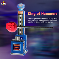 Machines de jeu d'arcade à marteaux King Power, aire de jeux intérieure à pièces, construction métallique, interface anglaise, à vendre