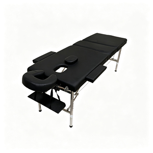 Table <span class=keywords><strong>de</strong></span> massage pliable à 3 sections avec pieds en acier inoxydable et appui-tête réglable pour <span class=keywords><strong>tatouage</strong></span> - Product Image 2