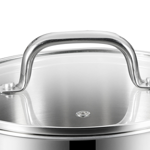 <span class=keywords><strong>Casserole</strong></span> en acier inoxydable écologique de 18 cm avec revêtement antiadhésif <span class=keywords><strong>sans</strong></span> <span class=keywords><strong>PFOA</strong></span>, couvercle en verre, compatible gaz et <span class=keywords><strong>induction</strong></span>, légère, pot de cuisson - Product Image 6
