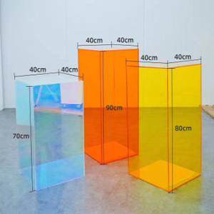 Cilindro acrilico trasparente del banco di mostra della Base degli ornamenti del pavimento del modello di pietra a strisce del <span class=keywords><strong>negozio</strong></span> di <span class=keywords><strong>abbigliamento</strong></span> acrilico - Product Image 2