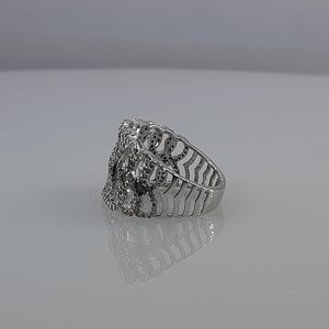 Bague en diamant Jewelspaark 1,19 carats, taille ronde, blanc bleu, argent 925, taille 8, pour femme, fiançailles - Product Image 5